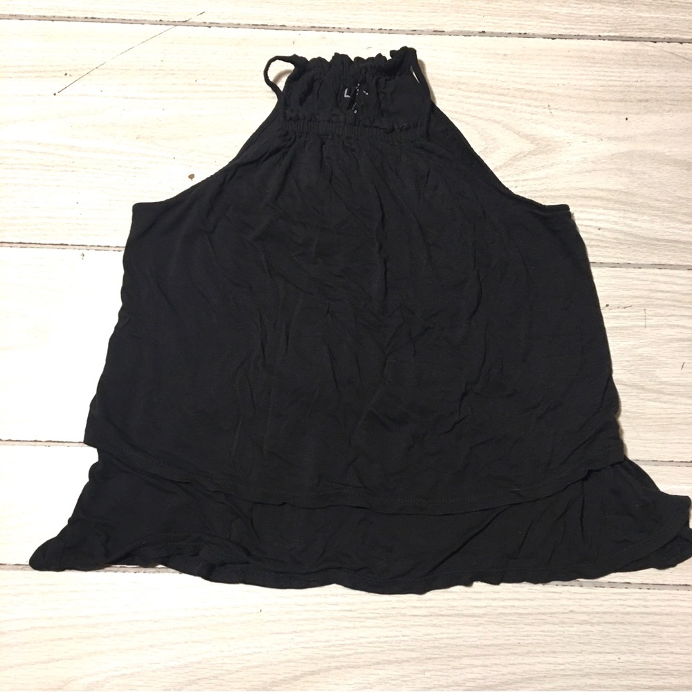 Loft Black Tank Halter Top Womens Size Petite XS